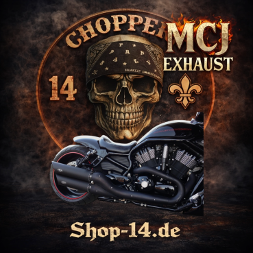 MCJ - Endtöpfe Doppelte Ausführung in Schwarz oder Chrom - NIGHT ROD