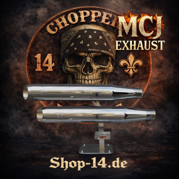 MCJ - 2 in 2 Royal in Chrom oder Schwarz mit Endkappen wählbar - VICTORY HAMMER