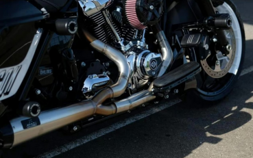 Malparidos  2-1 exhaust system in Stainless Steel - für Harley Davidson M8 Touring 2017 - 2024 EURO4 Euro5 Auspuffanlage ECE-Typgenehmigung