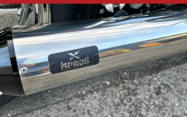 Malparidos  2-1 exhaust system in Stainless Steel with a brushed 'Works  - für Harley Davidson M8 Softail - 18-24 M8 Softail up to 117" (excl. Fatboy, Breakout) (NU) EURO4 Euro5 Auspuffanlage ECE-Typgenehmigung