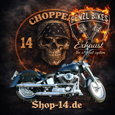 PENZL AUSPUFFANLAGE FÜR - Harley-Davidson - Softail Nostalgia (FLSTN) - Motor Evolution - Baujahr 1993 bis 1996