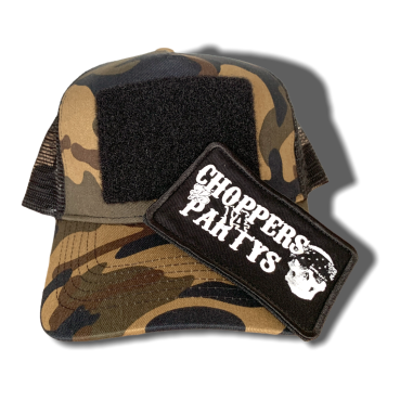 CnP Trucker Cap mit Klettpatch Patch in Camouflage oder Olivgrün