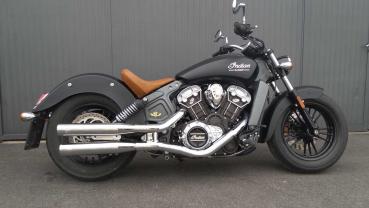 MCJ - 2 in 2 Royal in Chrom oder Schwarz mit Endkappen wählbar -  INDIAN SCOUT BIS EURO 4