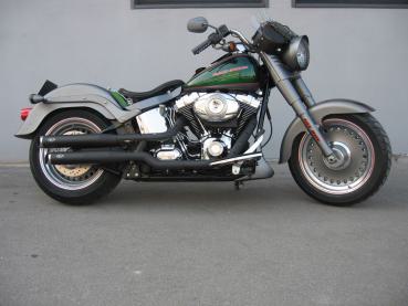 MCJ - 2 in 2 Royal in Chrom oder Schwarz mit Endkappen wählbar - SOFTAIL DELUXE - CROSS BONES - SLIM VON 2007 BIS 2016