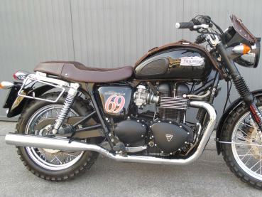 MCJ - 2 in 2 Royal in Chrom oder Schwarz mit Endkappen wählbar - TRIUMPH BONNEVILLE