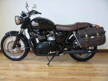 MCJ - 2 in 2 Royal in Chrom oder Schwarz mit Endkappen wählbar - TRIUMPH BONNEVILLE