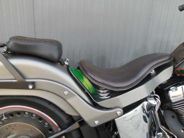 Solo Sitz Bobber Sitz mit Platte Batterieabdeckung für Harley Davidson
