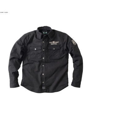 WCC West Coast Choppers - FORGED RIDING SHIRT - BLACK