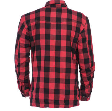 WCC WEST COAST CHOPPERS - WCC - DOMINATOR KEVLAR RIDING FLANEL SHIRT - RED/BLACK