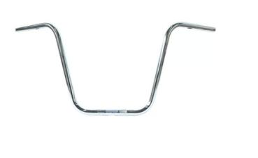 1" Apehanger 40cm Höhe in Chrom für Harley-Davidson® 08–24  E-Gas mit Risern mit 1 Zoll Innendurchmesser (NU)