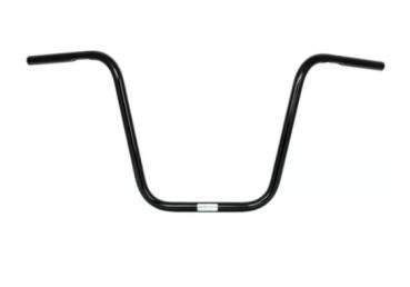 1" Apehanger 40cm Höhe in Schwarz für Harley-Davidson® 82-22  (außer 08-22 E-Gas und 88-11 Springer-Modelle) mit Risern für 1"-Lenker (NU)