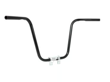 1" Apehanger 40cm Höhe in Schwarz für Harley-Davidson® 82-22  (außer 08-22 E-Gas und 88-11 Springer-Modelle) mit Risern für 1"-Lenker (NU)