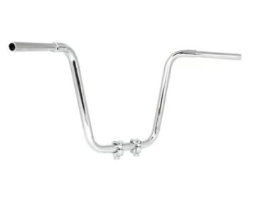 1-1/4" Apehanger in Chrom für Harley-Davidson® 08–24  E-Gas mit Risern für 1,25"-Lenker (außer 15–24 FLTR) (NU)