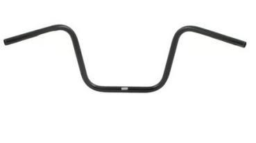1" Apehanger 31cm Höhe in Schwarz für Harley-Davidson® 82-22 (außer 08-22 E-Gas und 88-11 Springer-Modelle) mit Risern für 1" Lenker