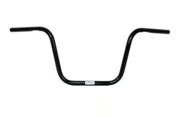 1" Apehanger 3-Loch-Ausführung 31cm Höhe in Schwarz für Harley-Davidson® 82-22 (außer 08-22 E-Gas und 88-11 Springer-Modelle) mit Risern für 1" Lenker