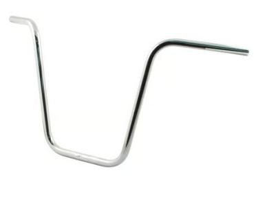 1" Apehanger 46cm Höhe in Chrom für Harley-Davidson® 82-22 (außer 08-22 E-Gas und 88-11 Springer-Modelle) mit Risern für 1" Lenker