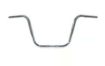 1" Apehanger 3-Loch-Ausführung 31cm Höhe in Chrom für Harley-Davidson® 08–24 E-Gas mit Risern mit 1 Zoll Innendurchmesser