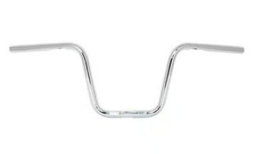 1" Apehanger 3-Loch-Ausführung 25cm Höhe in Chrom Narrow-Style für Harley-Davidson® 82-22 H-D (außer 08-22 mit E-Gas und 88-11 Springer-Modelle) mit Risern für 1" Lenker
