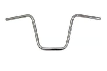 1" Apehanger 3-Loch-Ausführung 35cm Höhe in Chrom Narrow-Style für Harley-Davidson® 82-22 H-D (außer 08-22 mit E-Gas und 88-11 Springer-Modelle) mit Risern für 1" Lenker