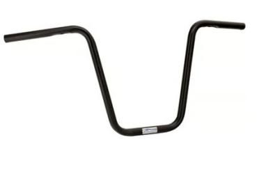 1" Apehanger 3-Loch-Ausführung 35cm Höhe in Schwarz Narrow-Style für Harley-Davidson® 82-22 H-D (außer 08-22 mit E-Gas und 88-11 Springer-Modelle) mit Risern für 1" Lenker