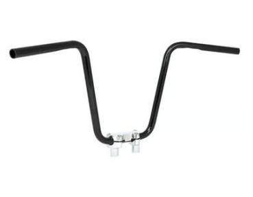 1" Apehanger 3-Loch-Ausführung 35cm Höhe in Schwarz Narrow-Style für Harley-Davidson® 82-22 H-D (außer 08-22 mit E-Gas und 88-11 Springer-Modelle) mit Risern für 1" Lenker