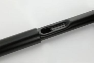 1" Apehanger 3-Loch-Ausführung 25cm Höhe in Schwarz Narrow-Style für Harley-Davidson® 82-24 H-D mit mechanischem Gaszug & E-Gas (außer 88-11 Springer-Modelle) mit Risern für 1" Lenker