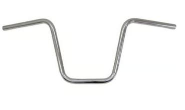 1" Apehanger 3-Loch-Ausführung 30cm Höhe in Chrom Narrow-Style für Harley-Davidson® 82-24 H-D mit mechanischem Gaszug & E-Gas (außer 88-11 Springer-Modelle) mit Risern für 1" Lenker