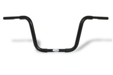 1 1/4 Fat Zoll Apehanger 25cm Höhe,3-Loch-Ausführung in Schwarz für Harley-Davidson® 82-24 mit mechanischem Gaszug & E-Gas (außer 88-11 Springer-Modelle) für Riser mit 1 Zoll Innendurchmesser