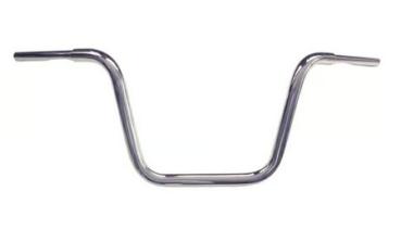 1 1/4 Fat Zoll Apehanger 31cm Höhe,3-Loch-Ausführung in Chrom für Harley-Davidson® 82-24 mit mechanischem Gaszug & E-Gas (außer 88-11 Springer-Modelle) für Riser mit 1 Zoll Innendurchmesser
