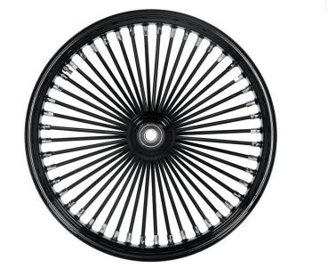 48 Fat Spoke Vorderrad 3,50 x 21 SF schwarz - Felgen / Wheels für Harley Davidson Modelle mit TÜV Zulassung