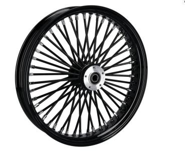 48 Fat Spoke Vorderrad 3,50 x 21 SF schwarz - Felgen / Wheels für Harley Davidson Modelle mit TÜV Zulassung