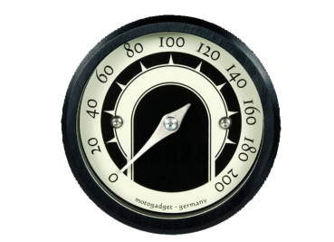 Motogadget -  Motoscope Tiny. Speedster. Black bezel Tachometer Speedometer