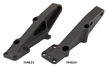 Für Brembo: Bremssattelhalter rechts für Öhlins-Gabel – 40 mm, 300-mm-Scheibe, schwarz