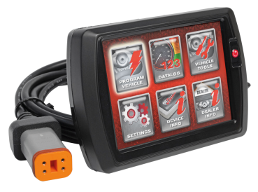Dynojet Power Vision – Modelle mit J-1850 Databus und Delphi Einspritzanlage wie Dyna 2001-2011, Softail 2001-2010, Touring 2002-2013, Trike 2009-2013, Sportster 2007-2013 und V-Rod 2002-2017, schwarzes Gehäuse