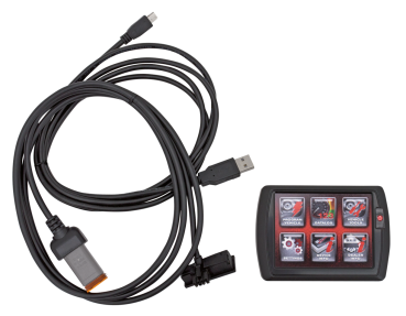 Dynojet Power Vision – Modelle mit J-1850 Databus und Delphi Einspritzanlage wie Dyna 2001-2011, Softail 2001-2010, Touring 2002-2013, Trike 2009-2013, Sportster 2007-2013 und V-Rod 2002-2017, schwarzes Gehäuse