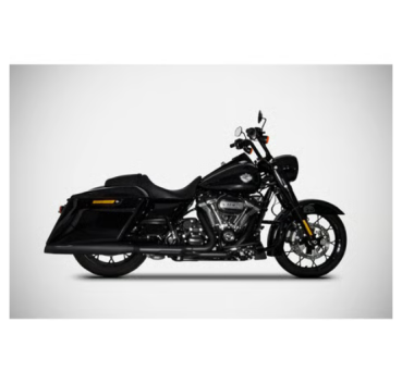 Zard - Inox Touring slip-on mufflers. Matte black - für Harley-Davidson® 21-23 FLT/Touring with 107/114/117" Auspuffanlage Auspuff