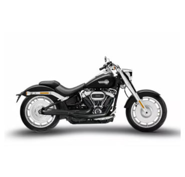 Zard - M8 Softail 2-1 Short Cone exhaust system. Black ClubStyle - für Harley-Davidson® 18-24 Softail Breakout 117, Fat Boy 114 Auspuffanlage Auspuff