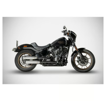 Zard - Overlapped' 2-2 slip-on mufflers. Plain - für Harley-Davidson® 18-24 Softail (excl. Breakout, Fat Boy) Auspuffanlage Auspuff