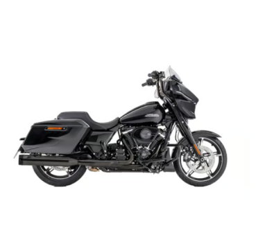 Zard - Racing Slip-Ons with Black Alu End Caps. Black Chrome - für Harley-Davidson® 21-24 Touring Auspuffanlage Auspuff