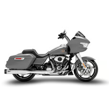 Zard - Slip-On mufflers set. Chrome stainless - für Harley-Davidson® 17-24 FLT/Touring  Auspuffanlage Auspuff