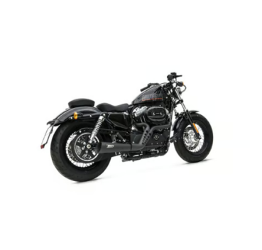Zard - Sport 2-1 exhaust XL Sportster. Black ClubStyle - für Harley-Davidson® 14-16 XL883/1200 Sportster Auspuffanlage Auspuff