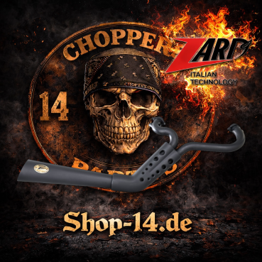 Zard - Sport 2-1 exhaust XL Sportster. Black ClubStyle - für Harley-Davidson® 14-16 XL883/1200 Sportster Auspuffanlage Auspuff