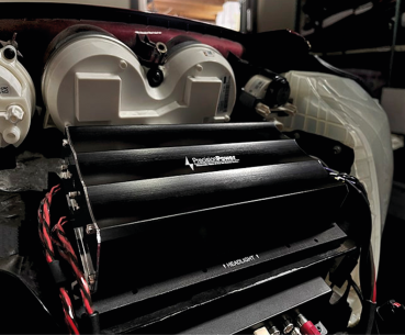 Atom Mini-Verstärker, RMS-Leistung bei 4Ω 100W x 4, RMS-Leistung bei 2Ω 150W x 4 für Harley Davidson Touring