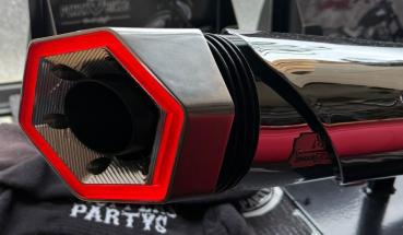 LED ENDKAPPEN IN SCHWARZ FÜR MCJ AUSPUFFANLAGEN