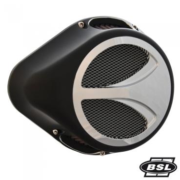 DROP CHOPP Switch SCALOP - Body Black Velvet Contrast Cut, Front Cover Showchrome BSL Luftfilter mit Gutachten