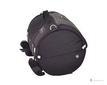 Rollbag Lenkrad oder Sitz Reisetasche SMALL (18L) Motorrad in Cordura, Reflektive Skull oder Leder Motorradtasche