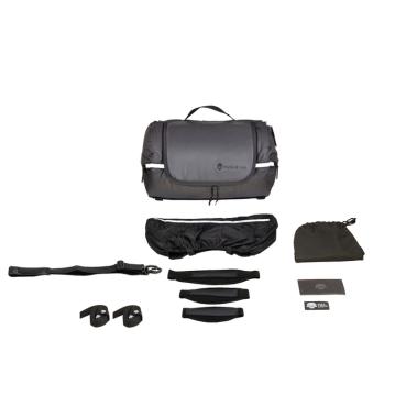 Rollbag Lenkrad oder Sitz Reisetasche SMALL (18L) Motorrad in Cordura, Reflektive Skull oder Leder Motorradtasche