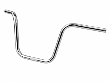 1" Apehanger 3-Loch-Ausführung 31cm Höhe in Chrom für Harley-Davidson® 82-22 (außer 08-22 E-Gas und 88-11 Springer-Modelle) mit Risern für 1" Lenker