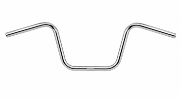 1" Apehanger 31cm Höhe in Chrom für Harley-Davidson® 82-22 (außer 08-22 E-Gas und 88-11 Springer-Modelle) mit Risern für 1" Lenker