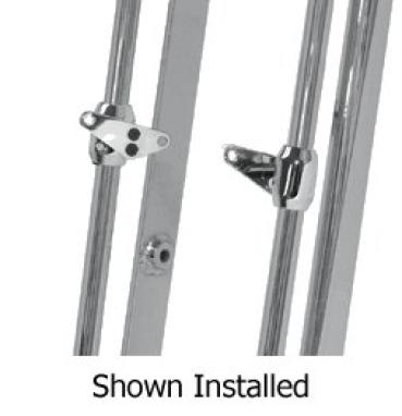 0,950" in Chrom Abnehmbare Hardbody-Frontkotflügelhalterungen für Wide Custom Springergabel - Frontfender Halterung für Springergabel 0,950 Zoll in Chrom